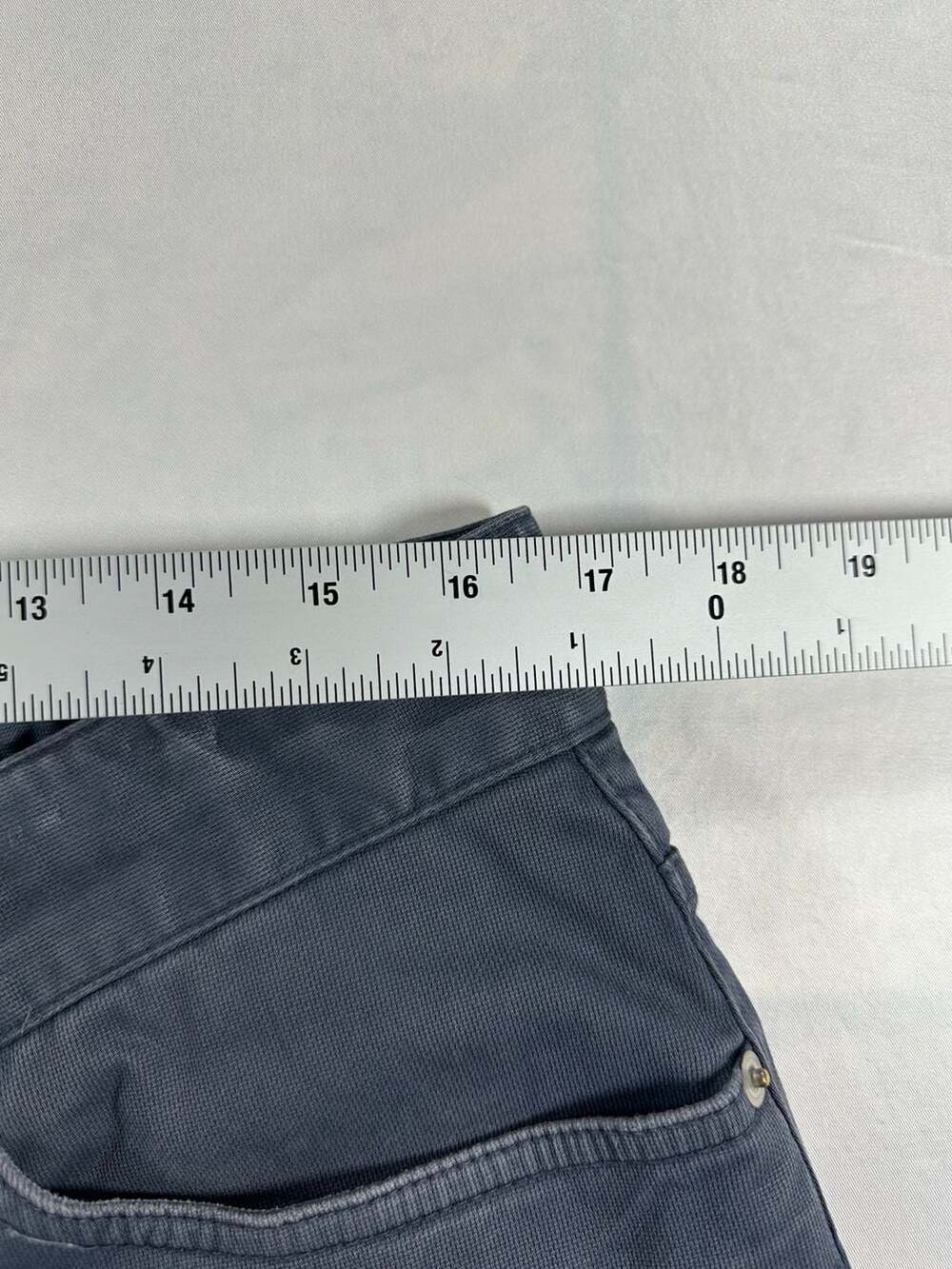 Peter Millar Five-Pocket Pants 36x32 Gray Cotton Blend - Picture 12 of 13